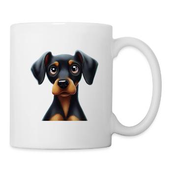 Dobermann Pinscher Adventure Companion - Tasse - Weiß - Rechts