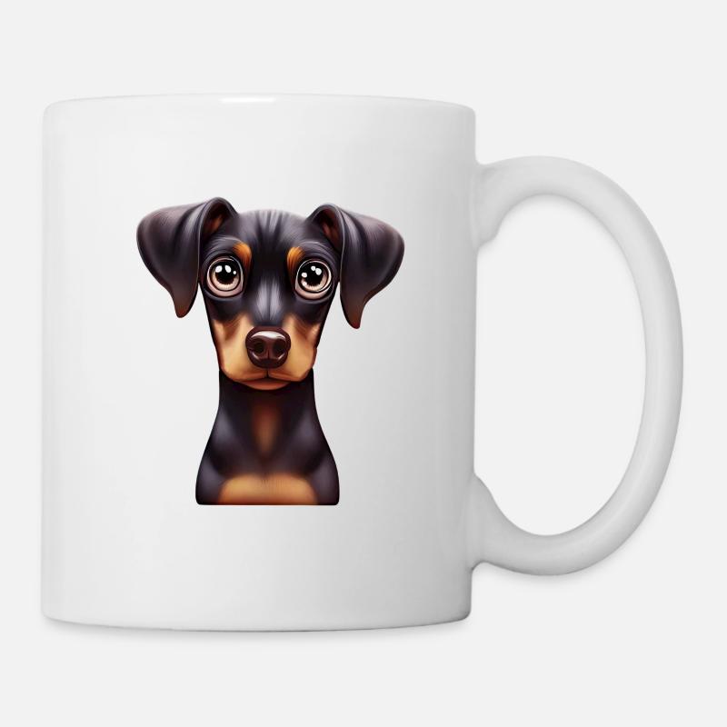 Doberman Pinscher Loyalty and Love - Mug - white