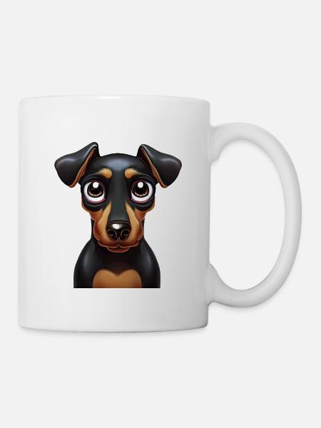 Entzückende Dobermann-Pfotenhaftigkeit - Tasse - Weiß