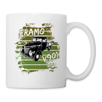 Camion transporteur à plateau Framo DDR IFA Oldtimer - Mug blanc - blanc - Droite