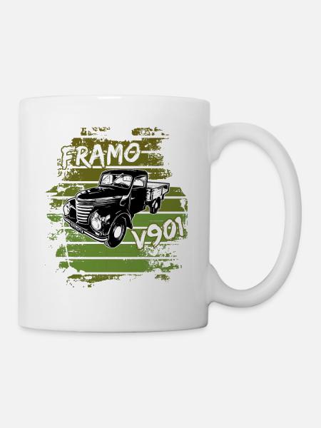 Framo pritsche Transporter Lkw DDR IFA Oldtimer - Tasse - Weiß