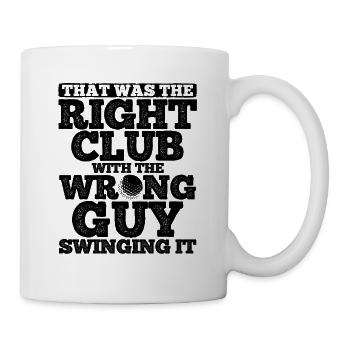 Golfplatz zum Golfen Golf - Tasse - Weiß - Rechts