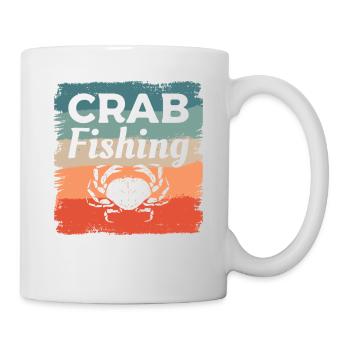 Krabbenfischen Krabbenfischen Krabben Jäger - Tasse - Weiß - Rechts