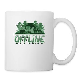 Hors ligne, amoureux de la nature, randonnée - Mug blanc - blanc - Droite