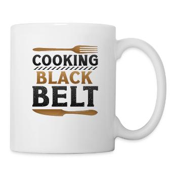 Cooking, Black Belt, Chef - Mug - white - Right