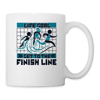 Life Goal Get To The Finish Line Training Profi - Tasse - Weiß - Rechts