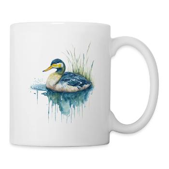 watercolor duck - Mug - white - Right