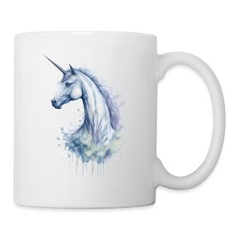 Ein bezauberndes Aquarell-Einhorn - Tasse - Weiß - Rechts