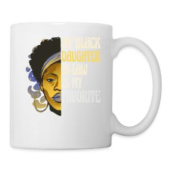Ma belle-fille noire est mon enfant préféré - - Mug blanc - blanc - Droite