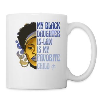 Ma belle-fille noire est mon enfant préféré - - Mug blanc - blanc - Droite