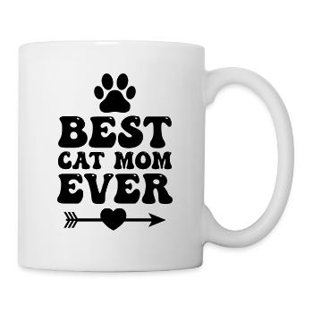 Meilleure maman chat de tous les temps - Mug blanc - blanc - Droite