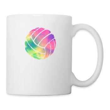 Aquarelle Volleyball Lover Fan Coach Team - Mug blanc - blanc - Droite