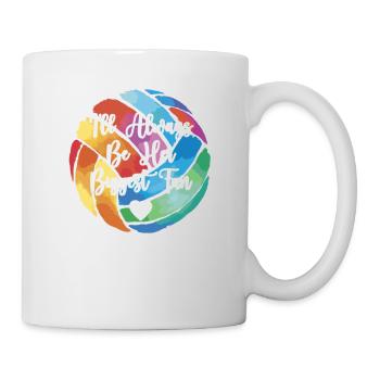 Je serai toujours son plus grand fan de volleyball - Mug blanc - blanc - Droite