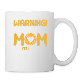 Warnung Volleyball Mom wird laut schreien Sport - Tasse - Weiß - Rechts
