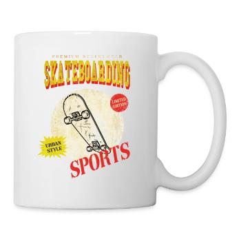 Skateboarding Skate Skater Skateboard Sk8 Vintage - Mug - white - Right