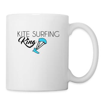 Kite Surfing King - Tasse - Weiß - Rechts
