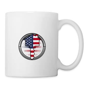 Living The American Dream Proud Homeowner - Mug - white - Right