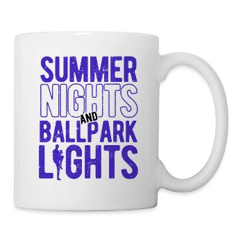 Baseball - Tasse - Weiß - Rechts