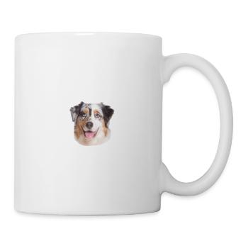 Beware of the master, harmless Australian Shepherd - Tasse - Weiß - Rechts