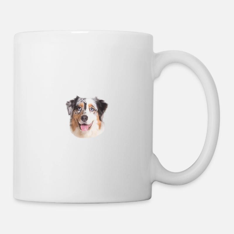 Beware of the master, harmless Australian Shepherd - Tasse - Weiß