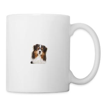 Vorsicht vor dem Herrchen, Australian Shepherd - Tasse - Weiß - Rechts