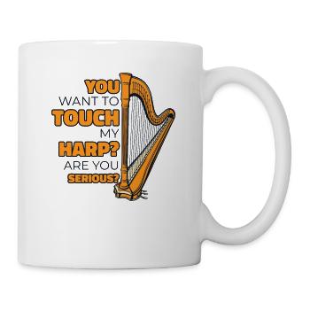 Tu veux toucher ma harpe harpe de concert harpe harpe - Mug blanc - blanc - Droite