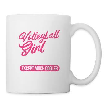Je suis une fille de volley-ball Sport de plage amusant - Mug blanc - blanc - Droite