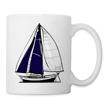 Segeln Segelboot Segelsport Segler Segelschiff - Tasse - Weiß - Rechts