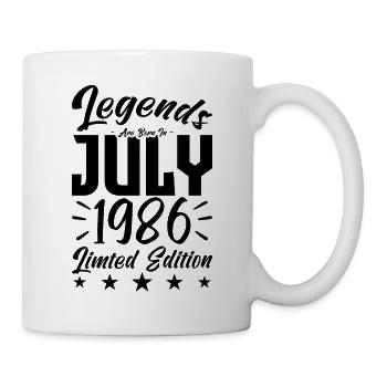 Naissance En Juillet 1986. Cadeau d'anniversaire. - Mug blanc - blanc - Droite