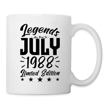 Naissance En Juillet 1988. Cadeau d'anniversaire. - Mug blanc - blanc - Droite