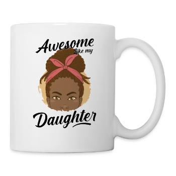 Génial comme ma fille noire - Mug blanc - blanc - Droite