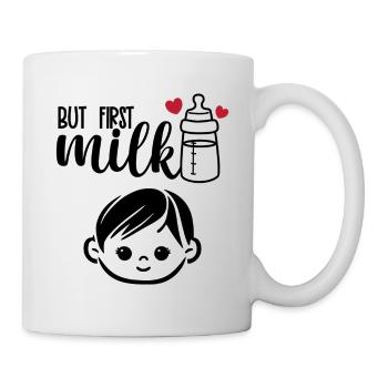 mais le premier lait drôle Baby Quotes - Mug blanc - blanc - Droite