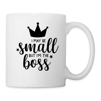 Small Baby funny Quotes with Crown - Tasse - Weiß - Rechts