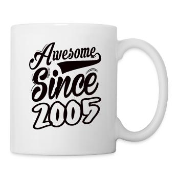 Génial depuis 2005 - Mug blanc - blanc - Droite