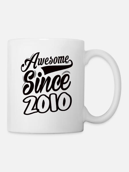 Awesome Since 2010 - Tasse - Weiß