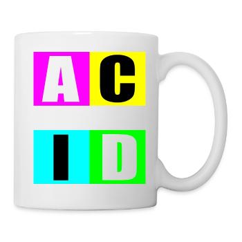 Acid house music - Mug - white - Right