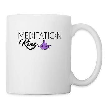 Roi de la méditation - Mug blanc - blanc - Droite