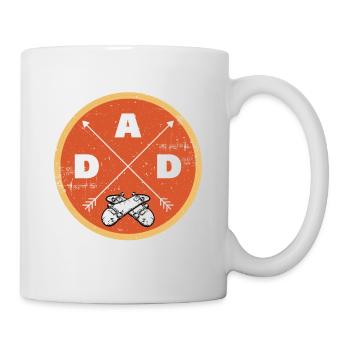 Homme Skate Papa Cadeau fête des pères skateboard - Mug blanc - blanc - Droite