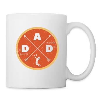 Man Vollyball Papa Volly Daddy Father - Mug - white - Right