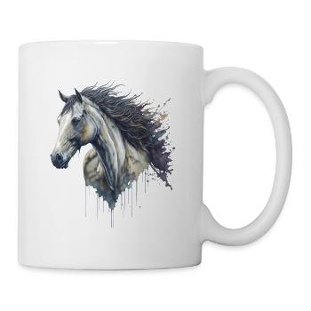 Graceful Elegant Watercolor Horse - Mug - white - Right