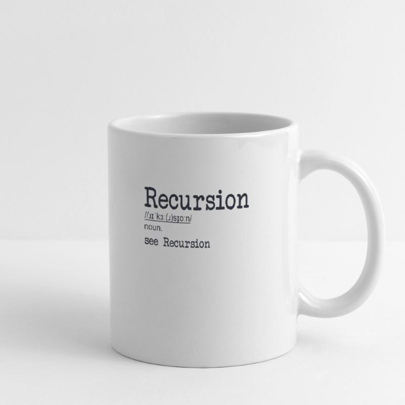 Recursion Definition Developer Coder Programmer Mug