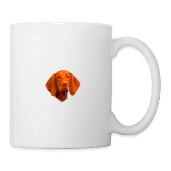 Vorsicht vor dem Herrchen, harmlos Vizsla - Tasse - Weiß - Rechts