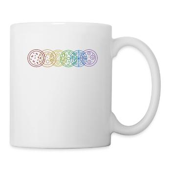 Pizza LGBT Rainbow Pizza Four Pizza Pizza Plateau à pizza - Mug blanc - blanc - Droite