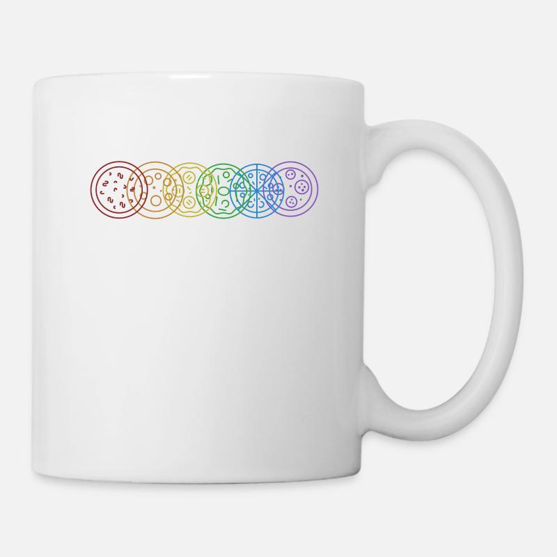 Pizza LGBT Rainbow Pizza Oven Pizza Pizza Tray - Mug - white