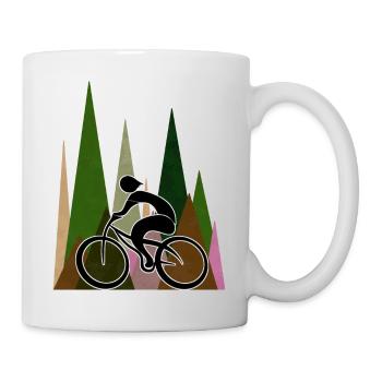 Cycliste - Mug blanc - blanc - Droite
