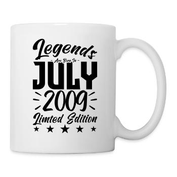 Naissance En Juillet 2009. Cadeau d'anniversaire. - Mug blanc - blanc - Droite