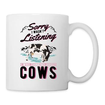Kuh Landwirt Rinderzüchter Bauer Kühe - Tasse - Weiß - Rechts