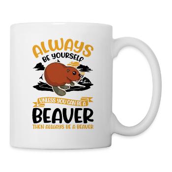 Soyez toujours vous-même Castor Castor Beaver Dam - Mug blanc - blanc - Droite