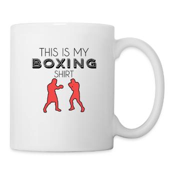 Boxen Shirt - Tasse - Weiß - Rechts