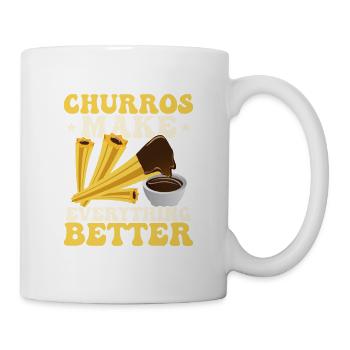 Churros Make Everything Better Food Dessert Latin - Mug - white - Right